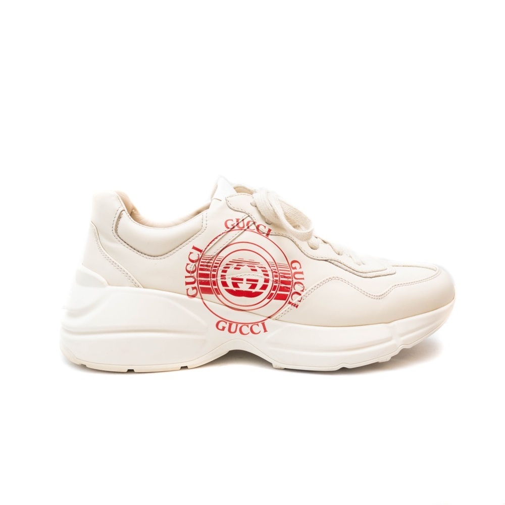 Gucci Rhyton Interlocking Disk Leather Sneakers Women’s Sz 6 Gucci Size  8.5US‎ - Picture 4 of 12
